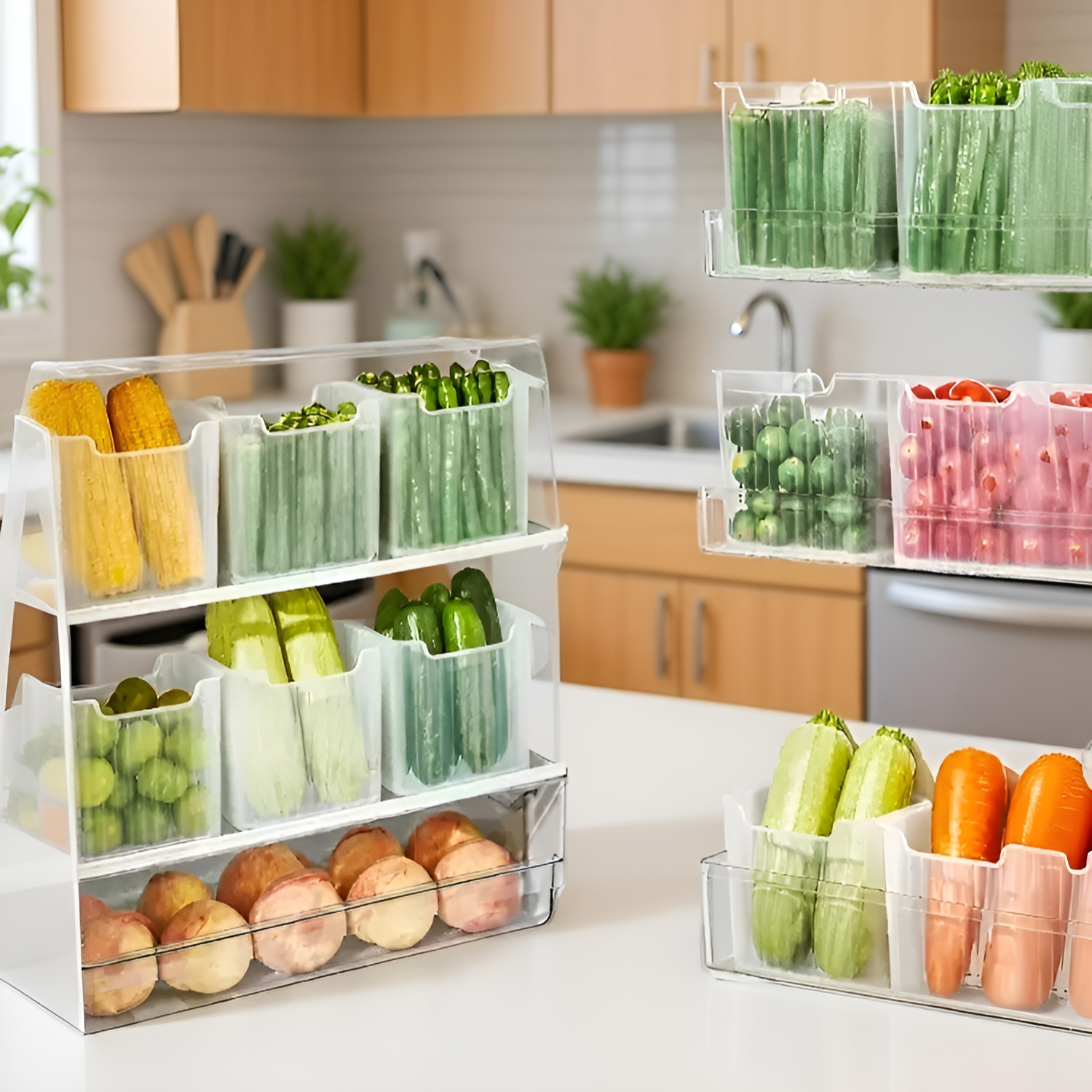 Food grade refrigerator side door dedicated storage box