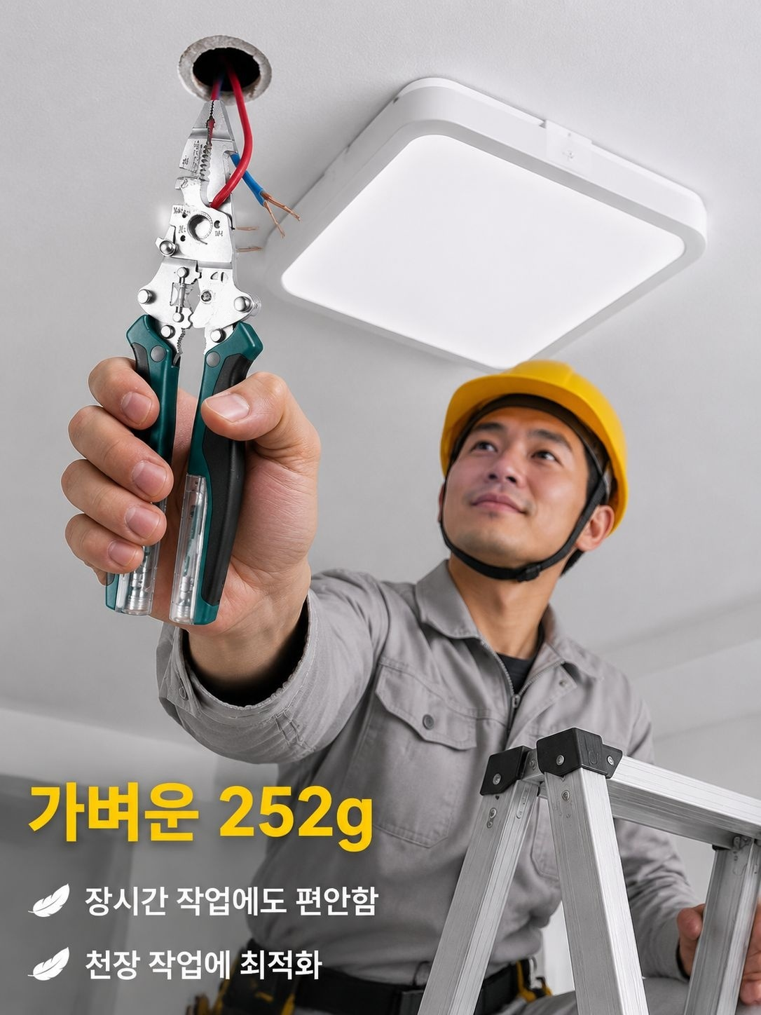 다기능 접이식 와이어 스트리퍼 전기테스터 포함