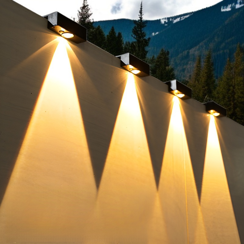 Luz de pared para el hogar, luz solar exterior, luz resistente para exteriores