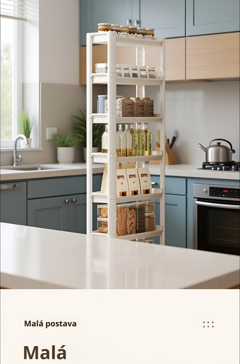 Praktický úložný vozík na kosmetiku do koupelny