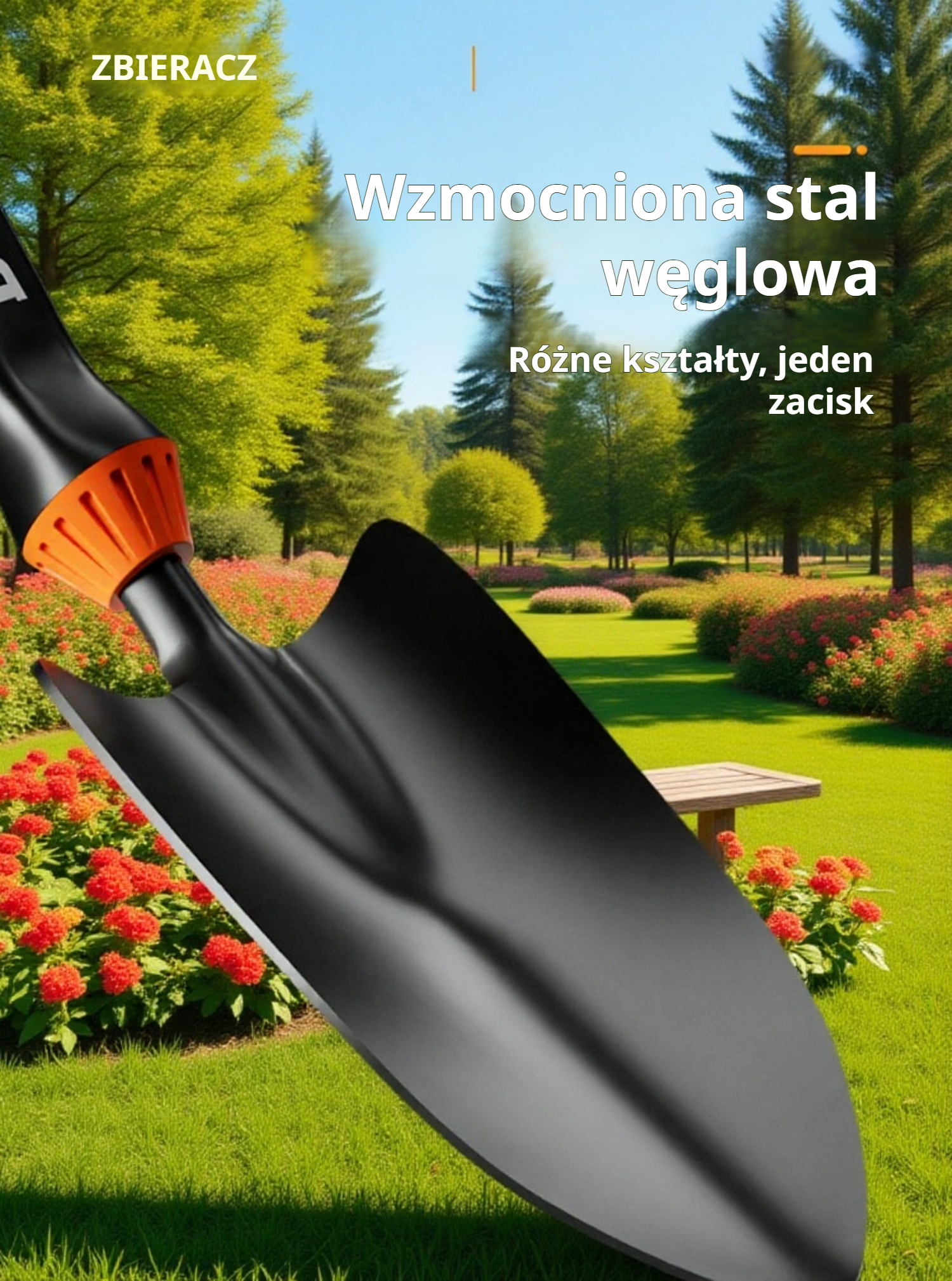 Zestaw małych łopatek do sadzenia kwiatów i warzyw