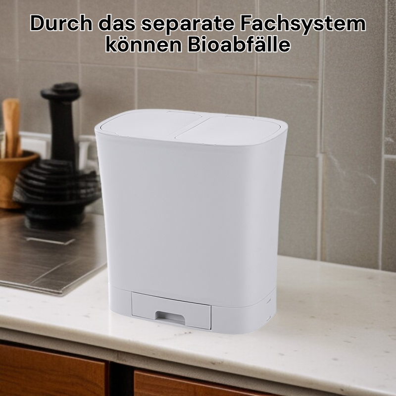 Haushalts-Mülleimer mit Trocken-Nass-Trennung