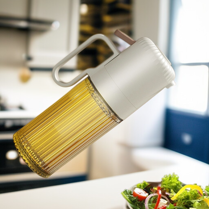 Glass Spray Oil Dispenser Kitchen Oil Control Air Fryer Oil Bottle