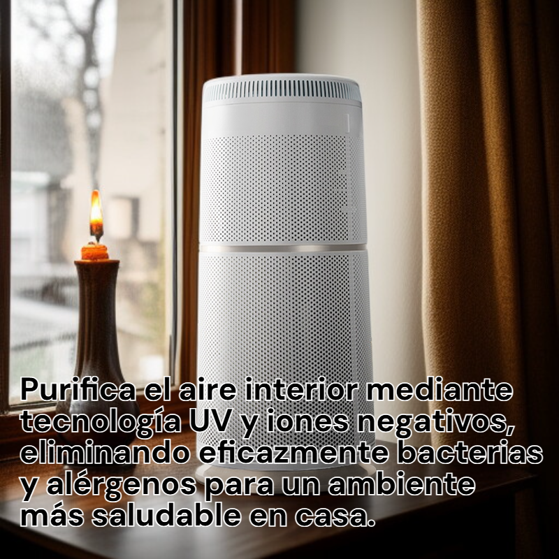 Purificador de aire doméstico con deshumidificador automático y ionización UV