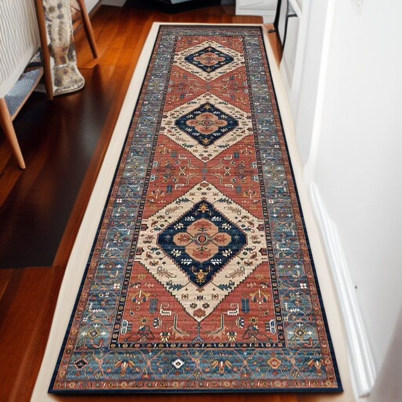 سجادة من الكشمير الصناعي، سجادة فارسية عتيقة طويلة لغرفة المعيشة