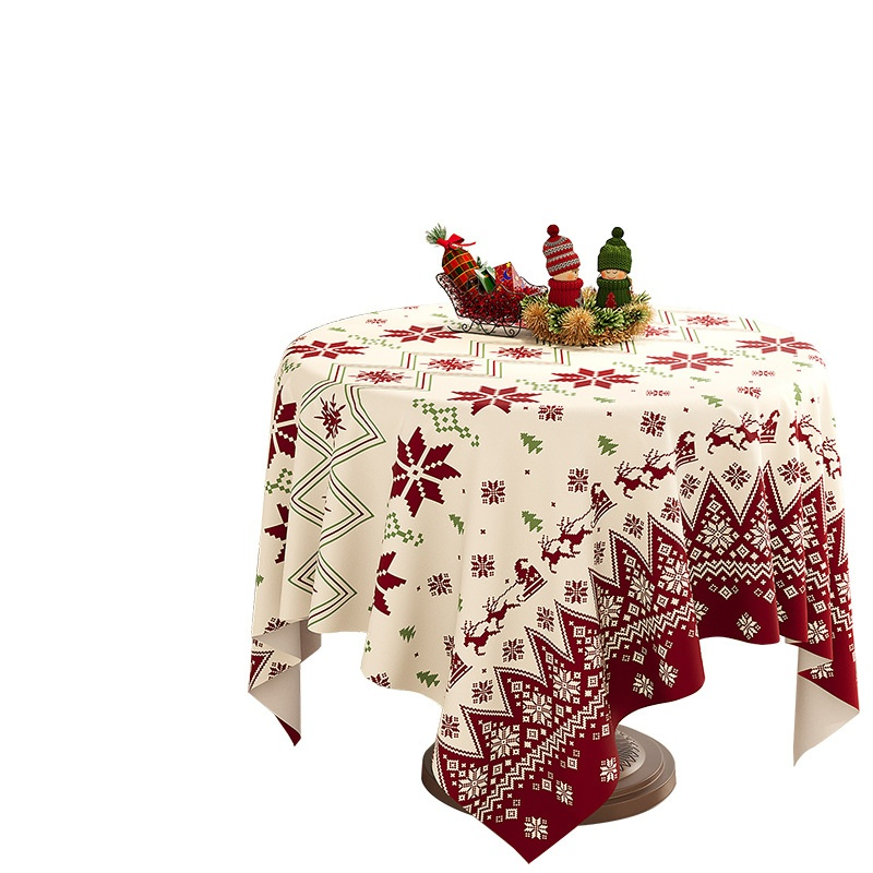 Christmas Decoration Waterproof Table Cover