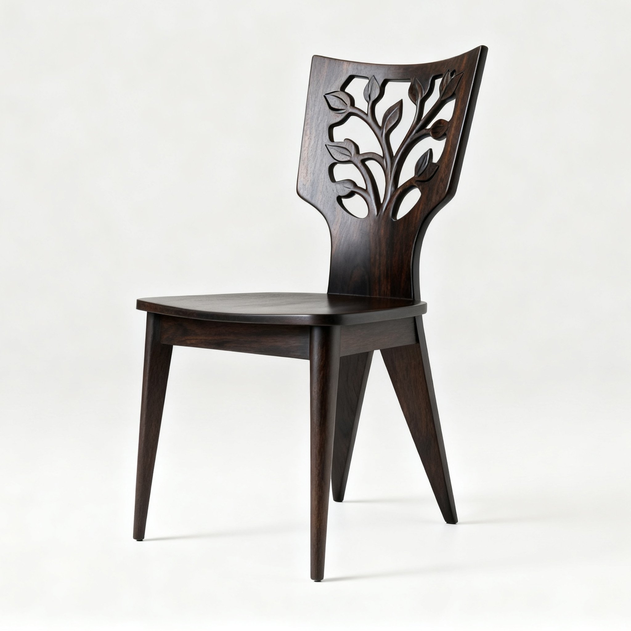 เก้าอี้ไม้แกะสลักลายอย่างประณีต