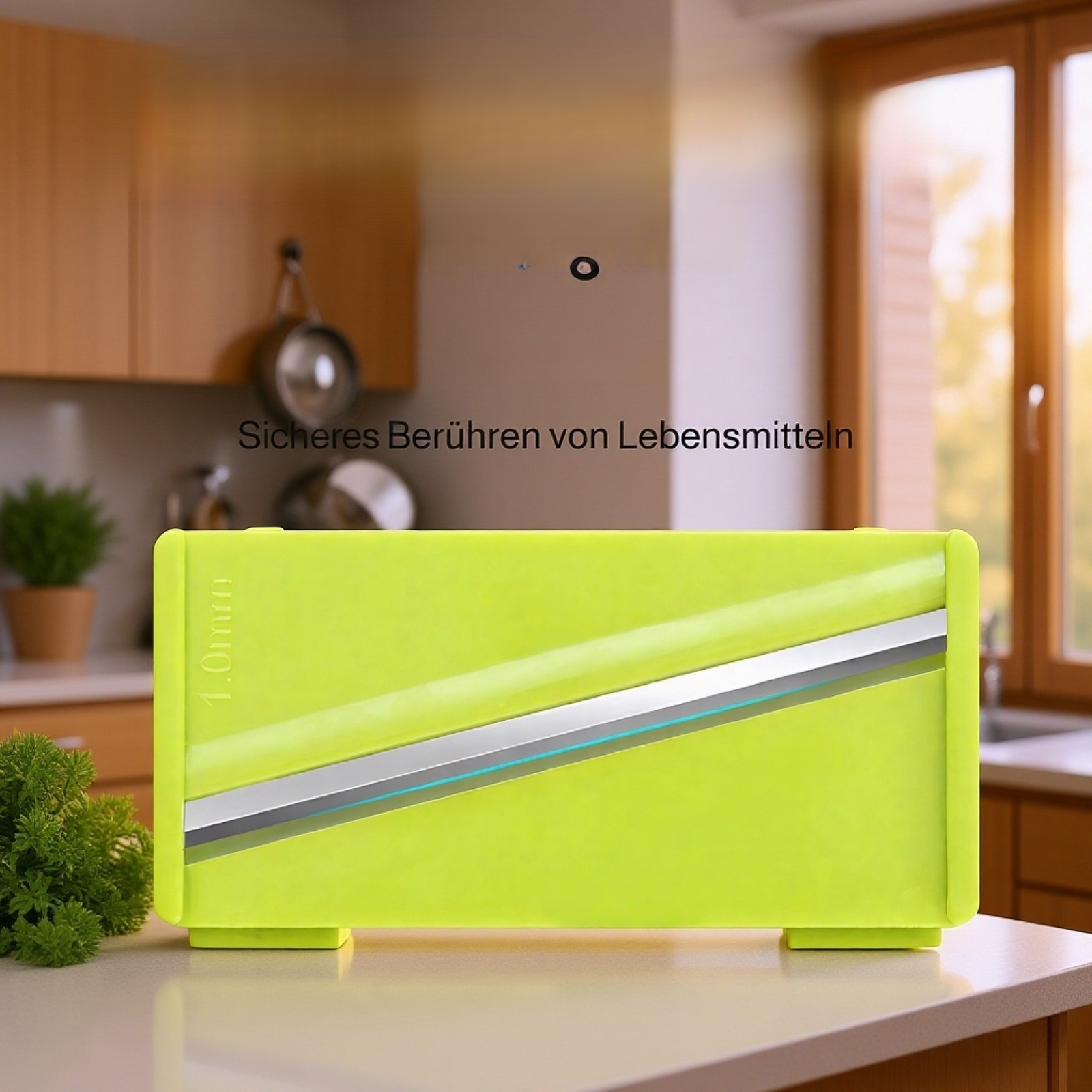 Multifunktionaler Gemüseschneider mit Fingerschutz und Haushalts-Schneidegerät