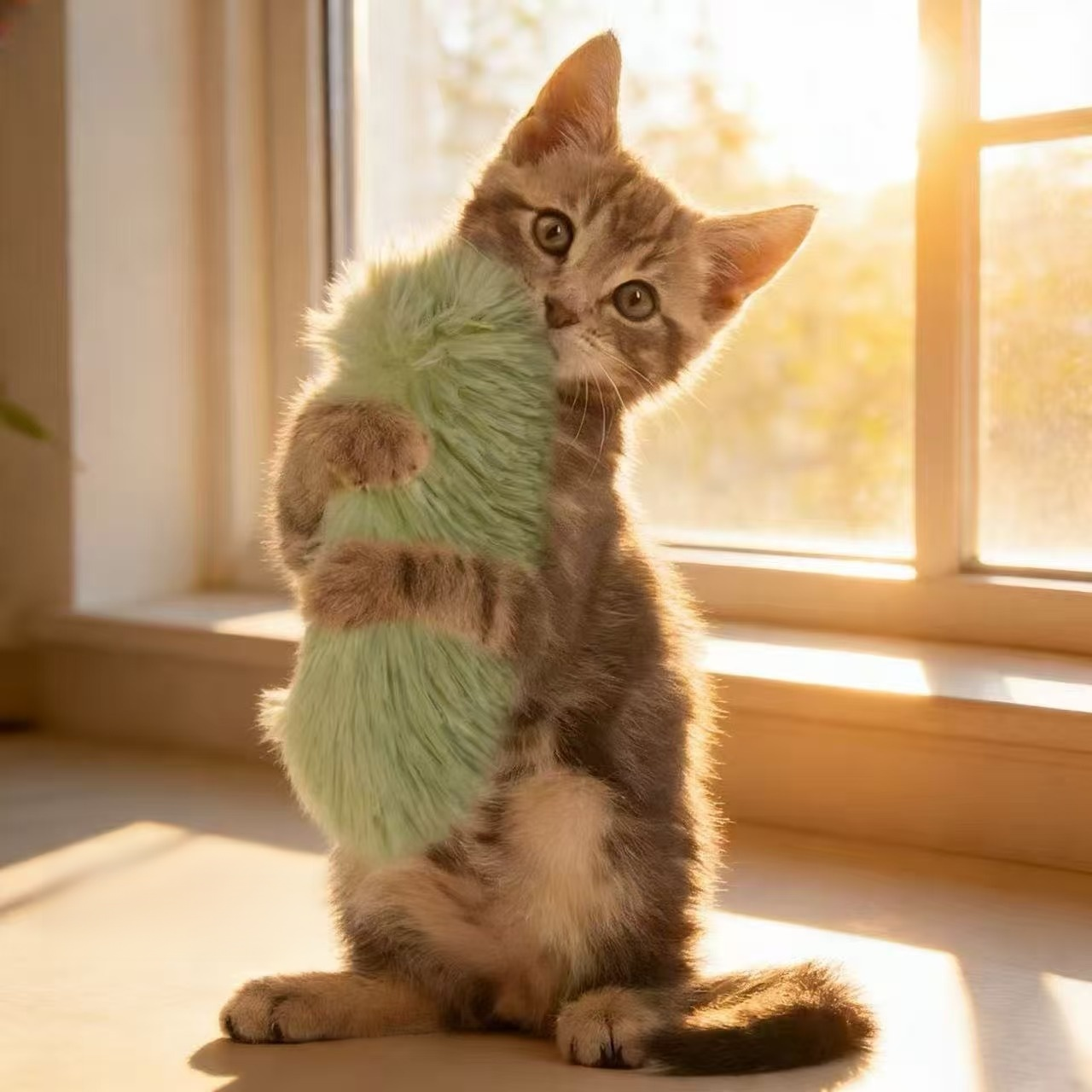 かわいい猫おもちゃぬいぐるみ枕