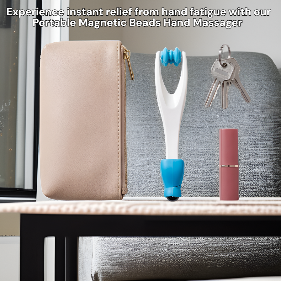 Portable Magnetic Beads Hand Massager for Soothing Fatigue