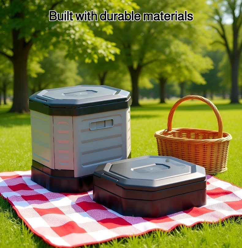 Compact Portable Toilet with Easy Carry Handle