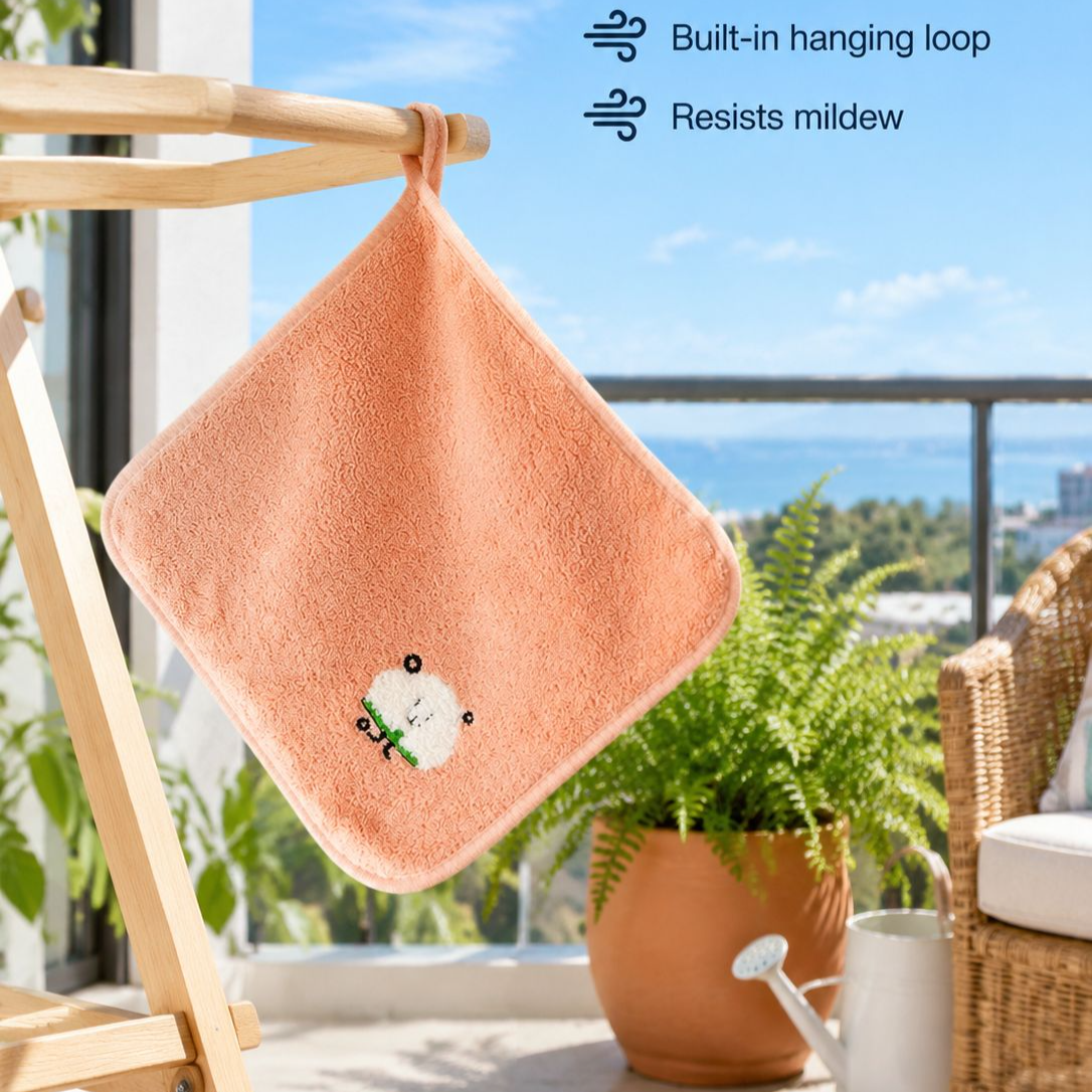 Soft Embroidered Kids Washcloth