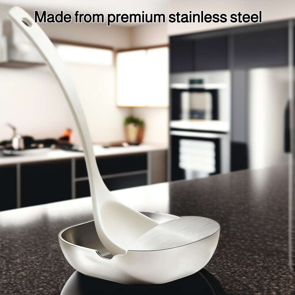 Stainless steel spatula rack, stovetop upright spoon tray, kitchen storage rack