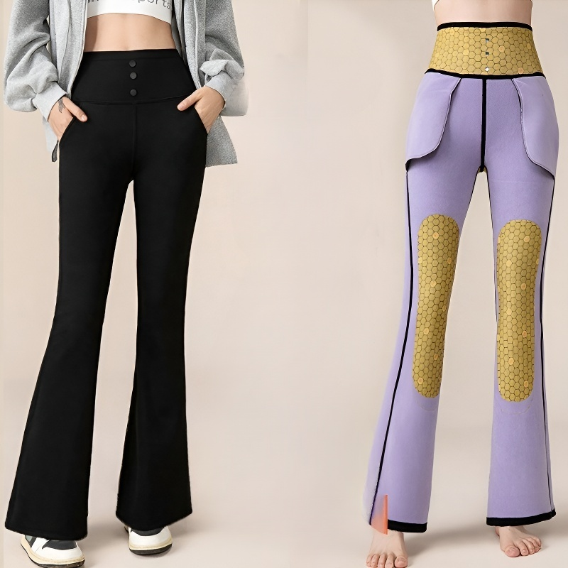 하이웨스트 날씬해 보이는 기모 미라 팬츠 전체 이미지