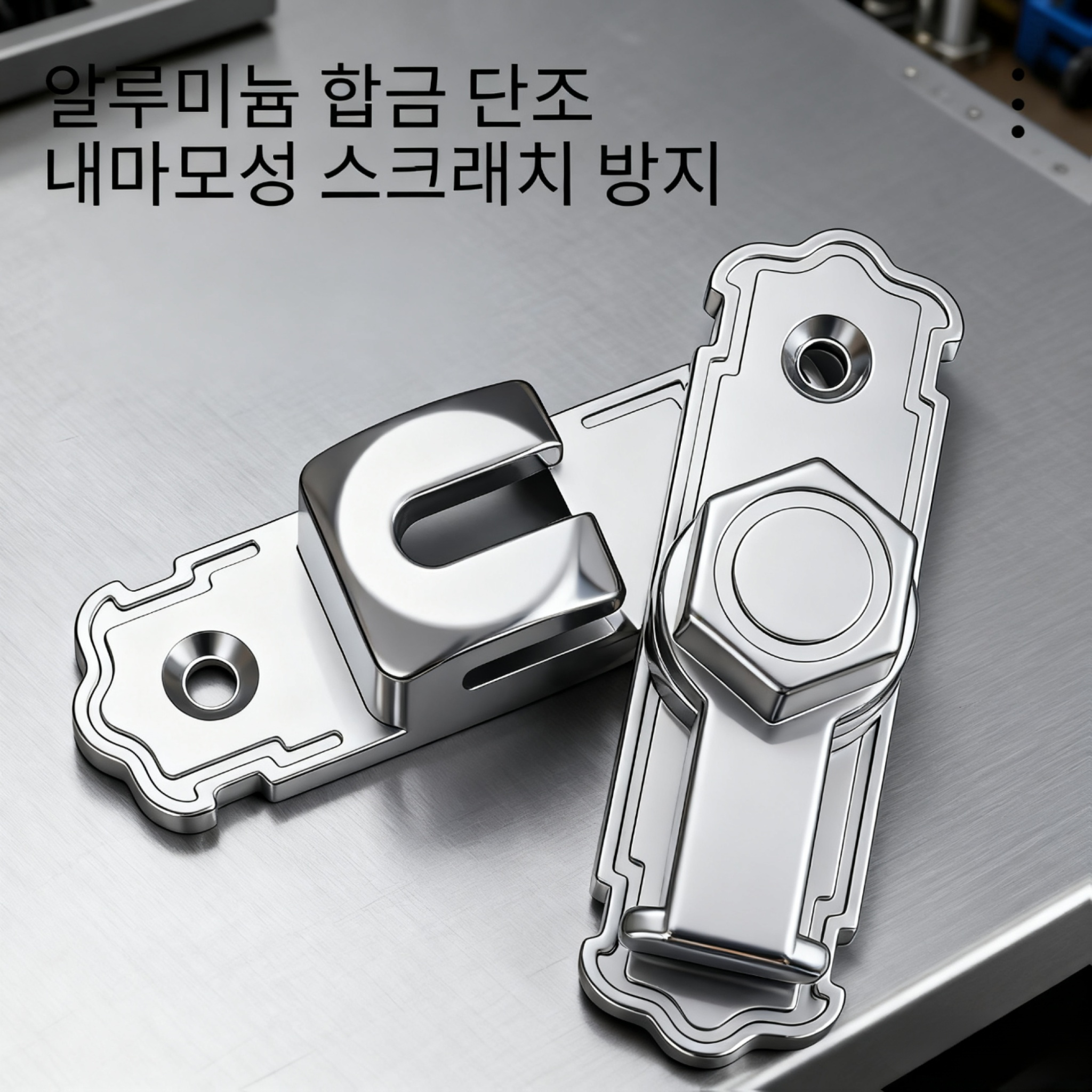 가정용 펀치 프리 도어 버클 두꺼운 알루미늄 합금 도어 겸용 도어 마개