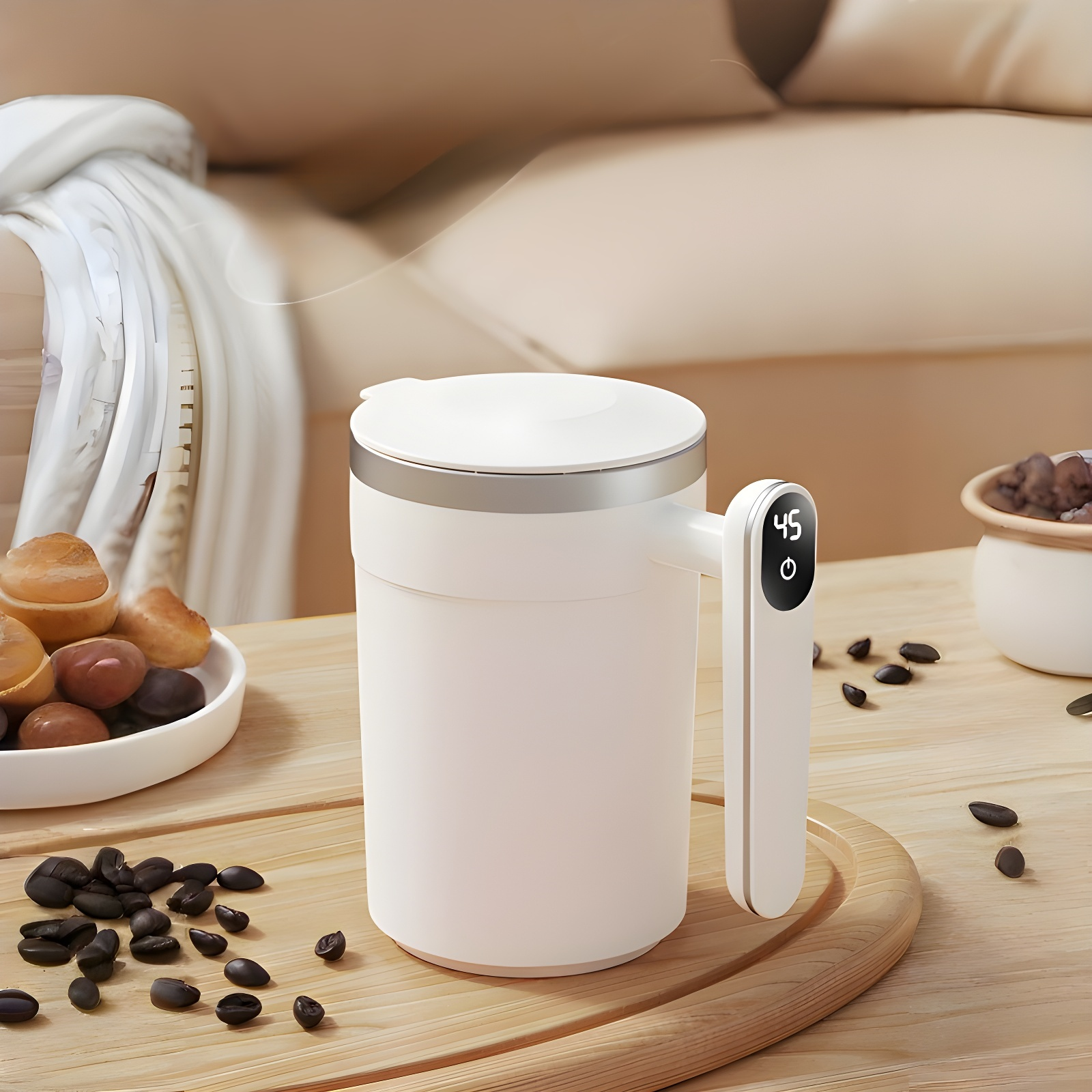 電気ケトル ポータブル マグカップ 一人暮らし 電気ポット トラベルケトル 煮込みポット 電動コーヒーミキサー 自動ミキサー ミルクコーヒー 自動コーヒーカップ コーヒーカップ 電気ケトル 小型