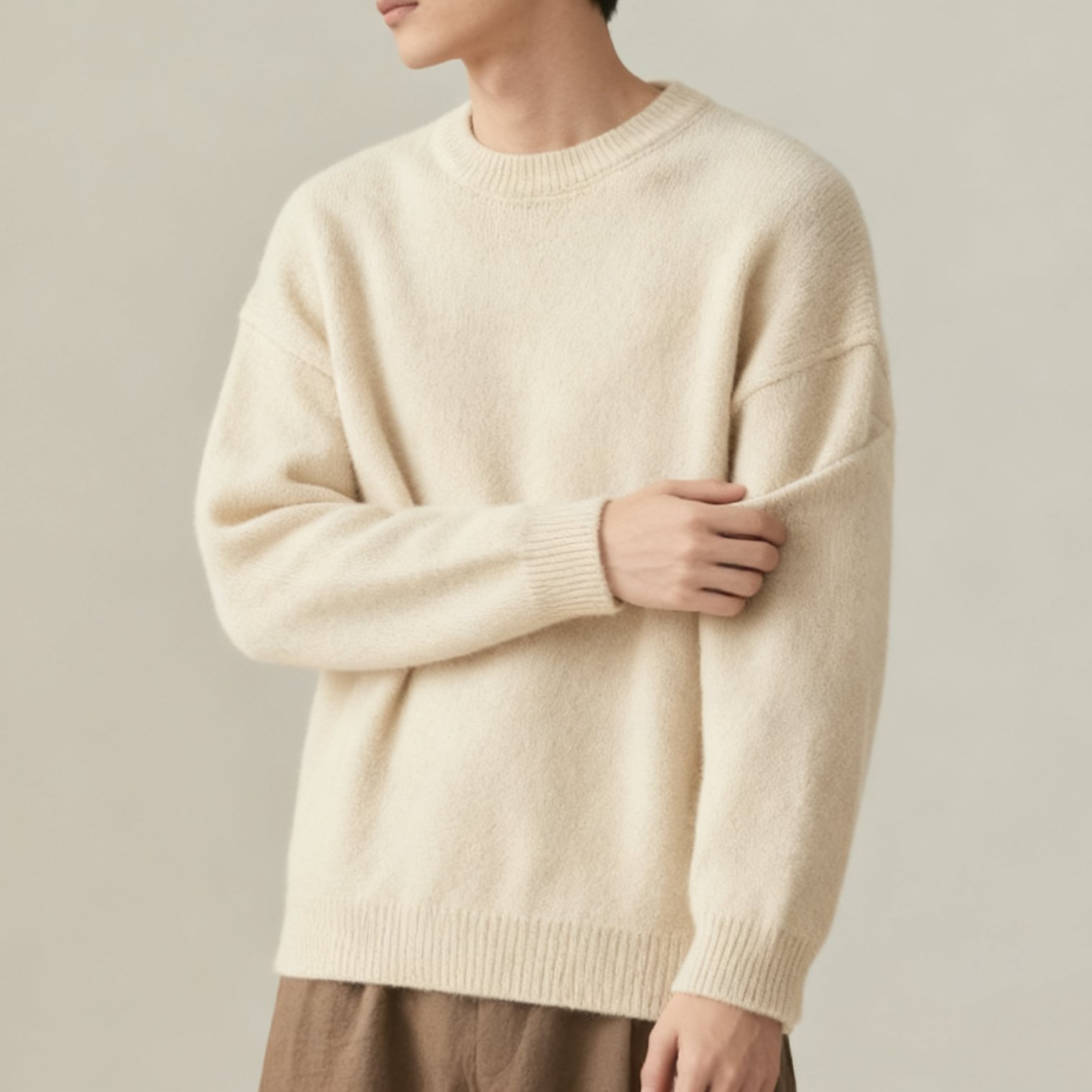 심플하고 세련된 남녀공용 니트