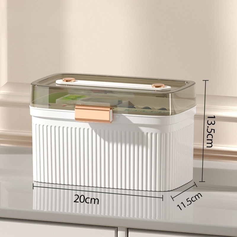 Large Capacity Multi-layer Medicine Box for Home Use