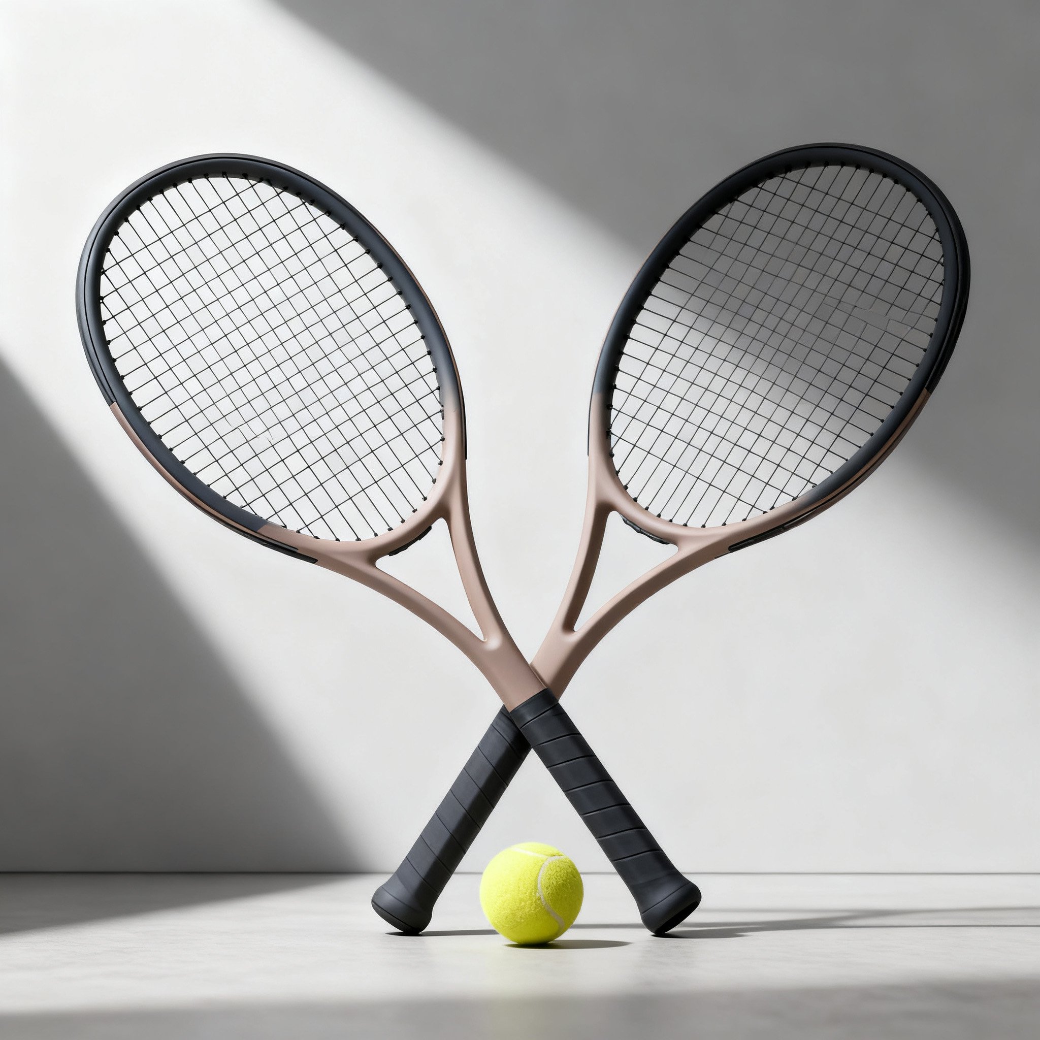 ชุดไม้เทนนิสคาร์บอนดีไซน์หรูหรา (2 ไม้เทนนิส + 1 ลูกเทนนิส)