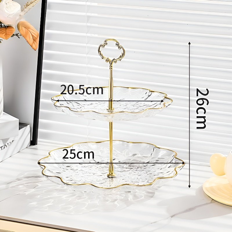 水波模様デザインヨーロッパ風フルーツプレート ケーキスタンド デザートテーブル