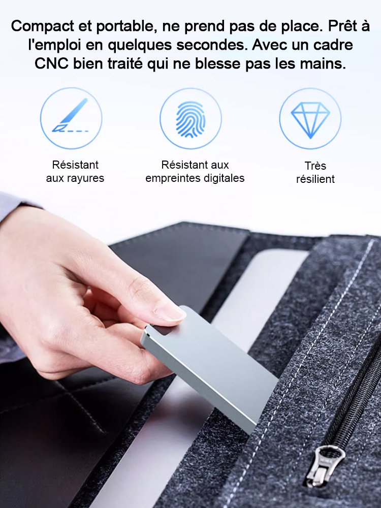 【Transfert de données stable·rapide et entièrement sans perte】USB4.0 Gen3–SSD portable haute vitesse