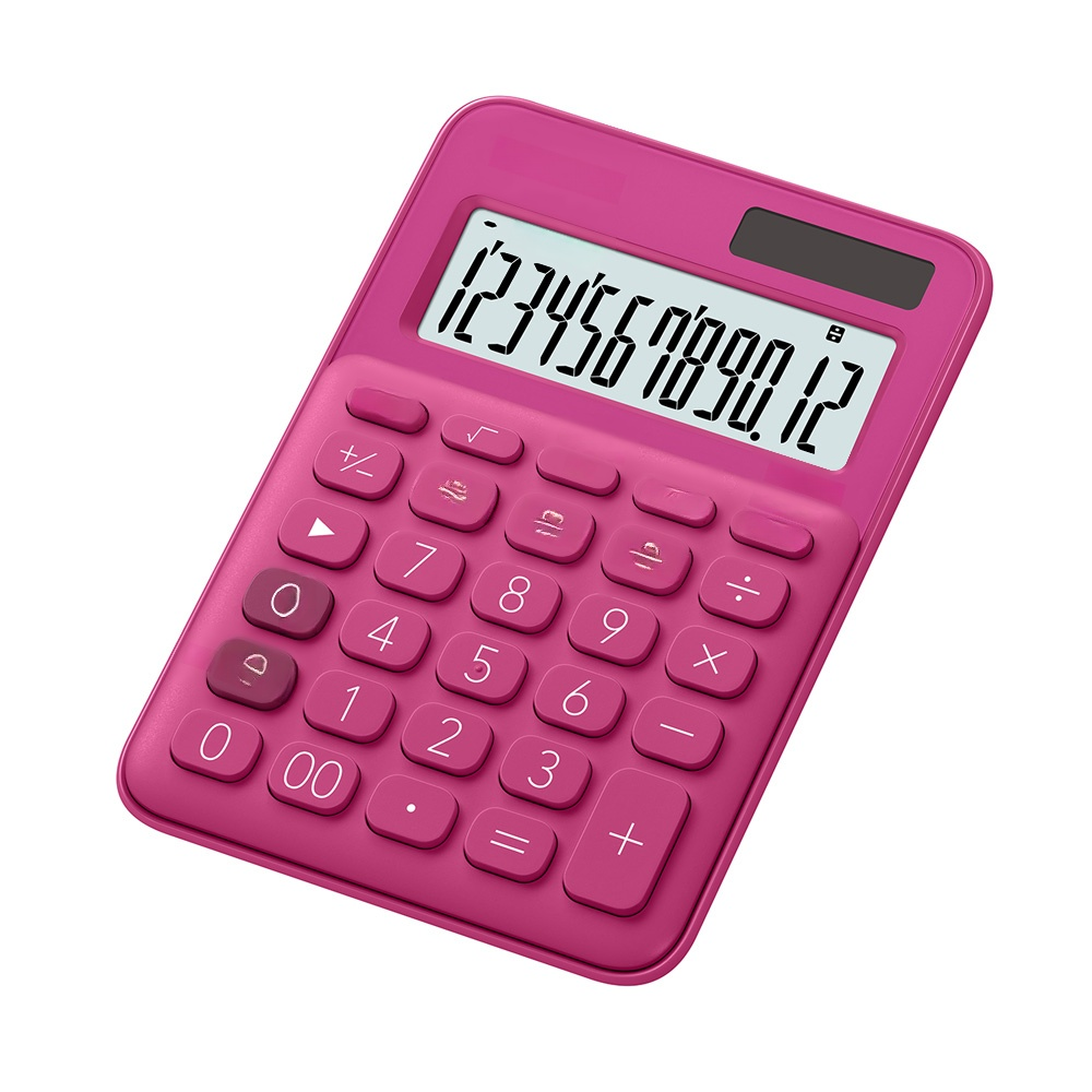 Solar-powered portable calculator