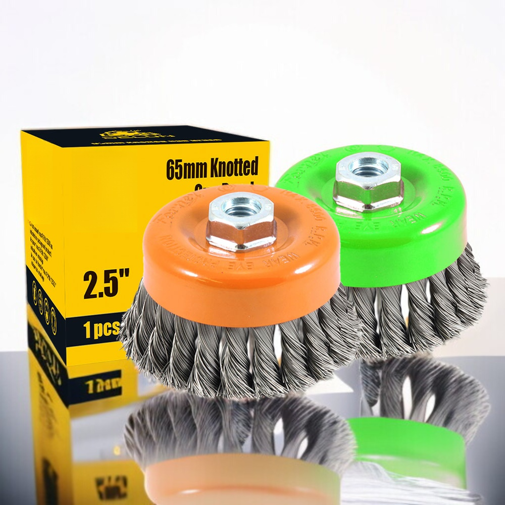 DELUN Factory Use International Standard Hardware Tools Carbon Steel Twisted Round Steel Wire Cup Br