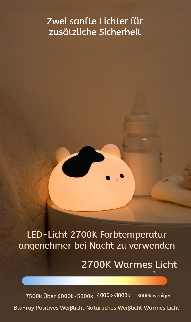 Schlafzimmer Dekoration mit Katzen-Nachtlicht