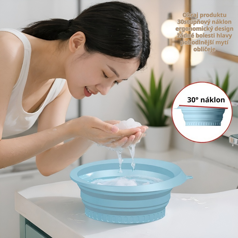  Skládací přenosná umyvadlo na obličej