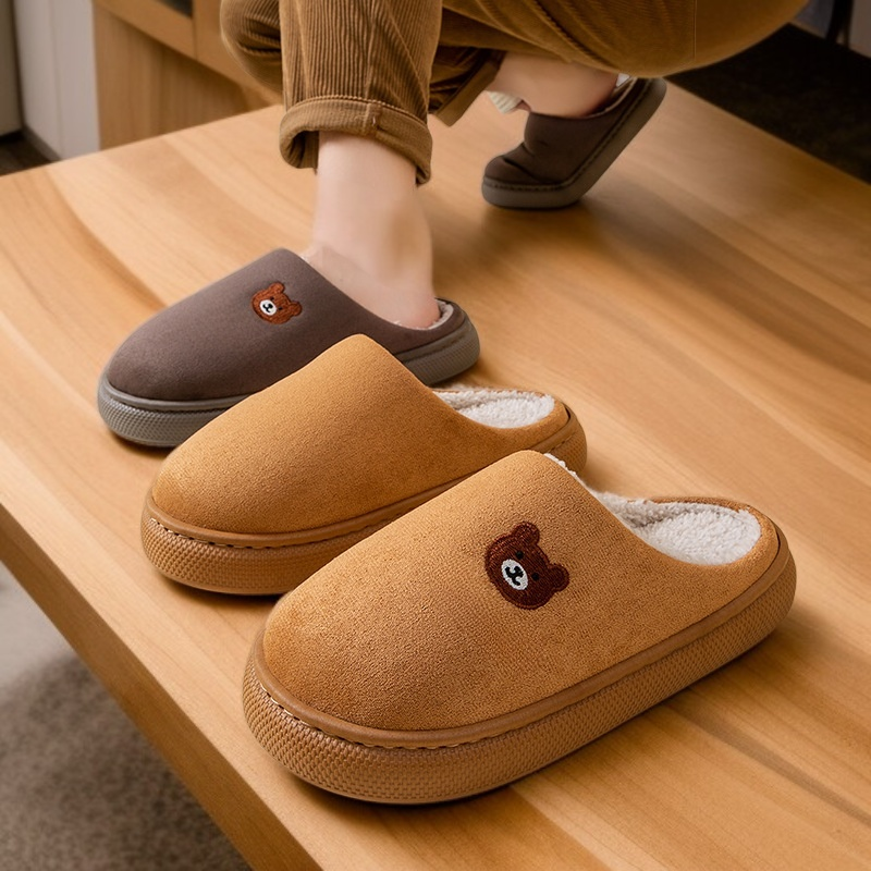 居家靜音防滑加絨保暖拖鞋