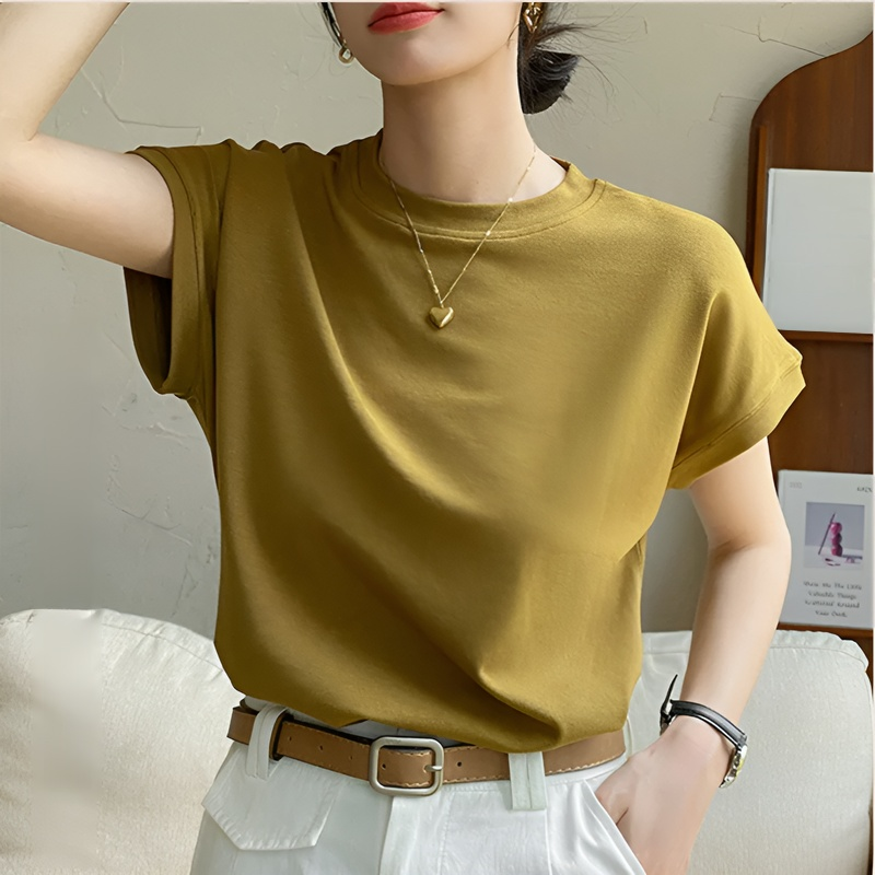 여름 루즈핏 가오리핏 섹시 티셔츠 착용샷