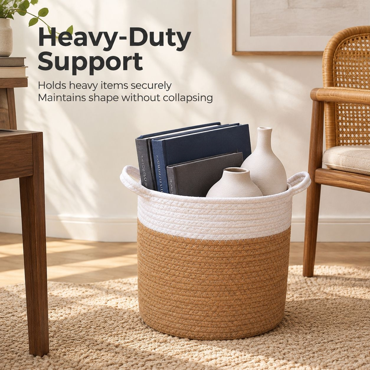 Large Cotton Rope Storage Basket