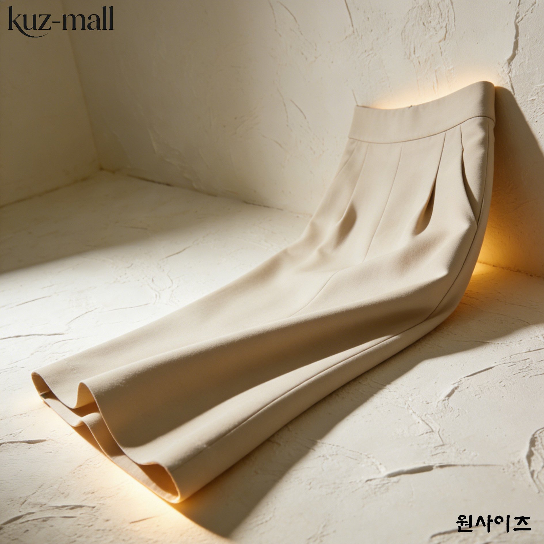 다리가 길어보이는 하이웨이스트 스커트 연출