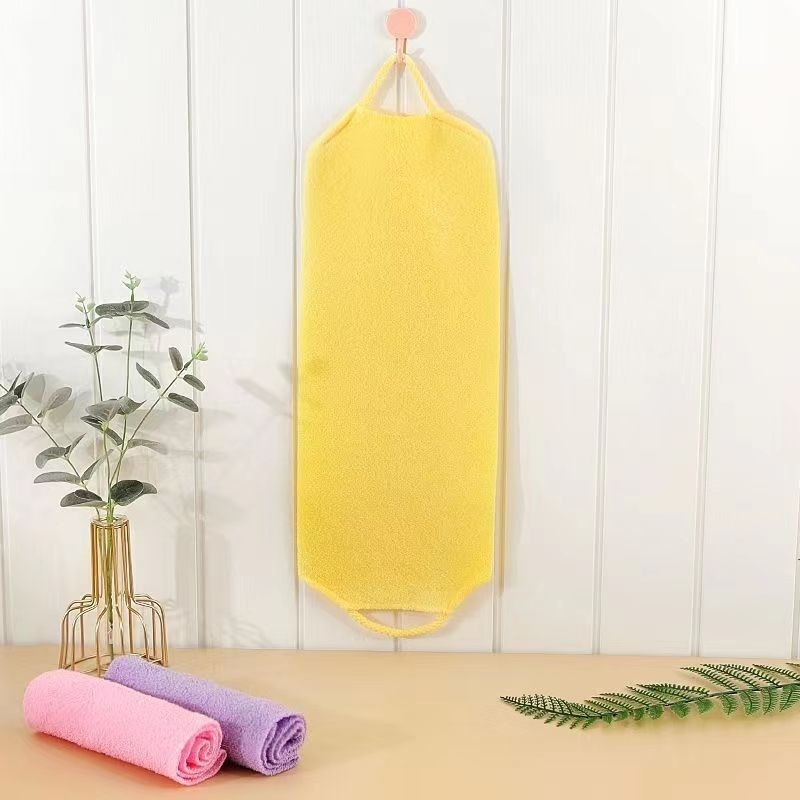 Serviette exfoliante épaissie pour nettoyer le dos
