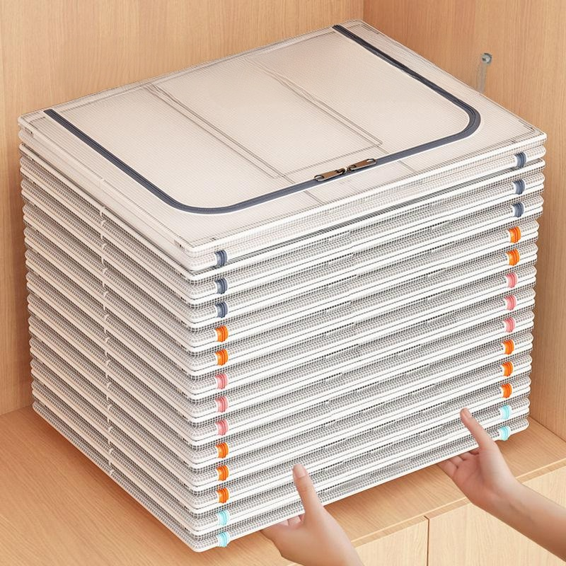 Thickened Clear Folding Storage Container for Household Use