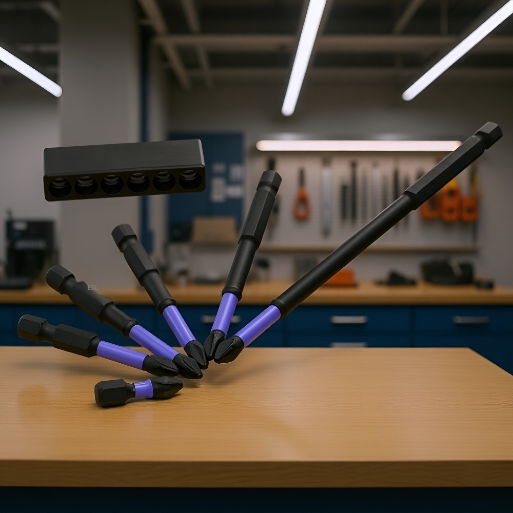 Silný magnetický elektrický vrták, domácí S2 ocelový protiskluzový bit