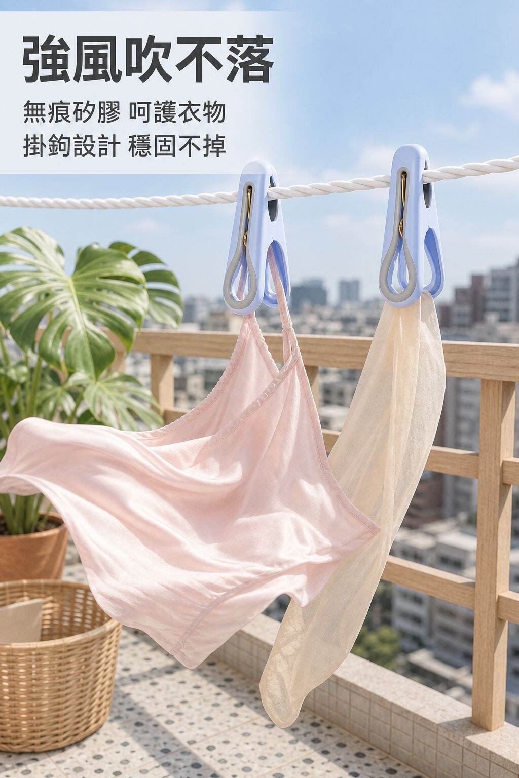 多功能無痕防風晾曬夾子