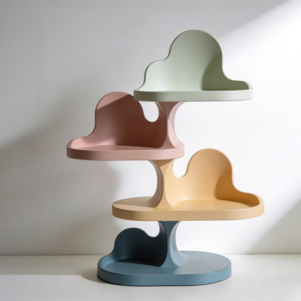 가정용 4단 수납 선반 세트 (2개)