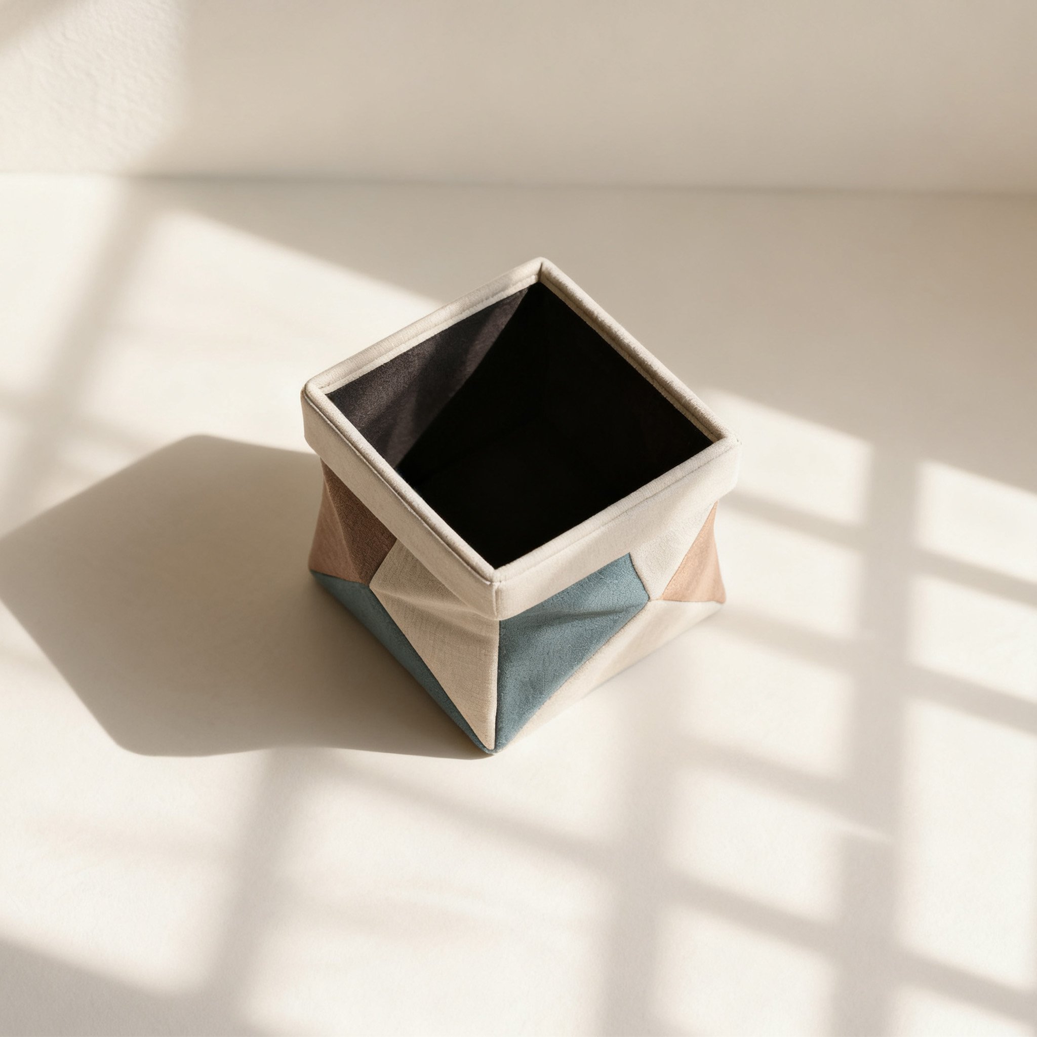  패브릭 패치워크 수납함