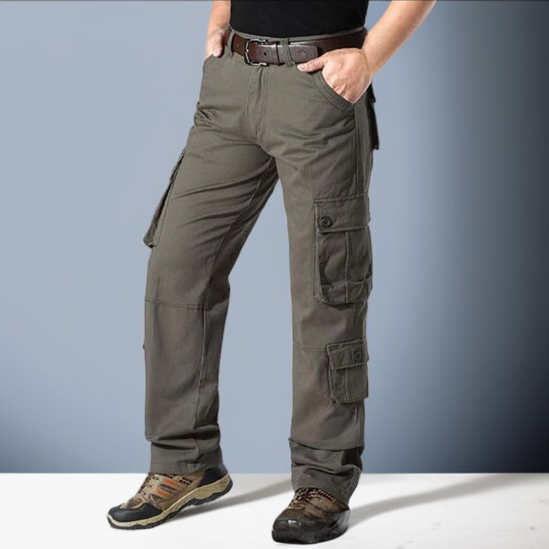 남성 빅사이즈 8포켓 카고 팬츠 와이드 일자 캐주얼 바지
