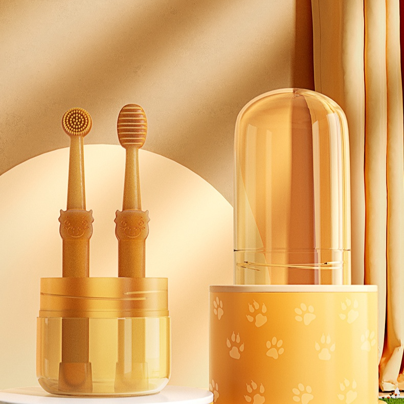 Gentle Silicone Toothbrush for Pets