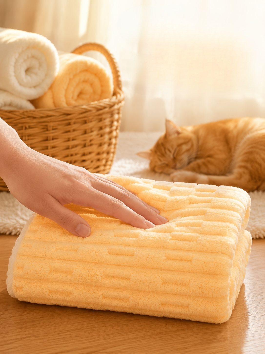 Thickened Cloud-Soft Absorbent Coral Fleece Towel