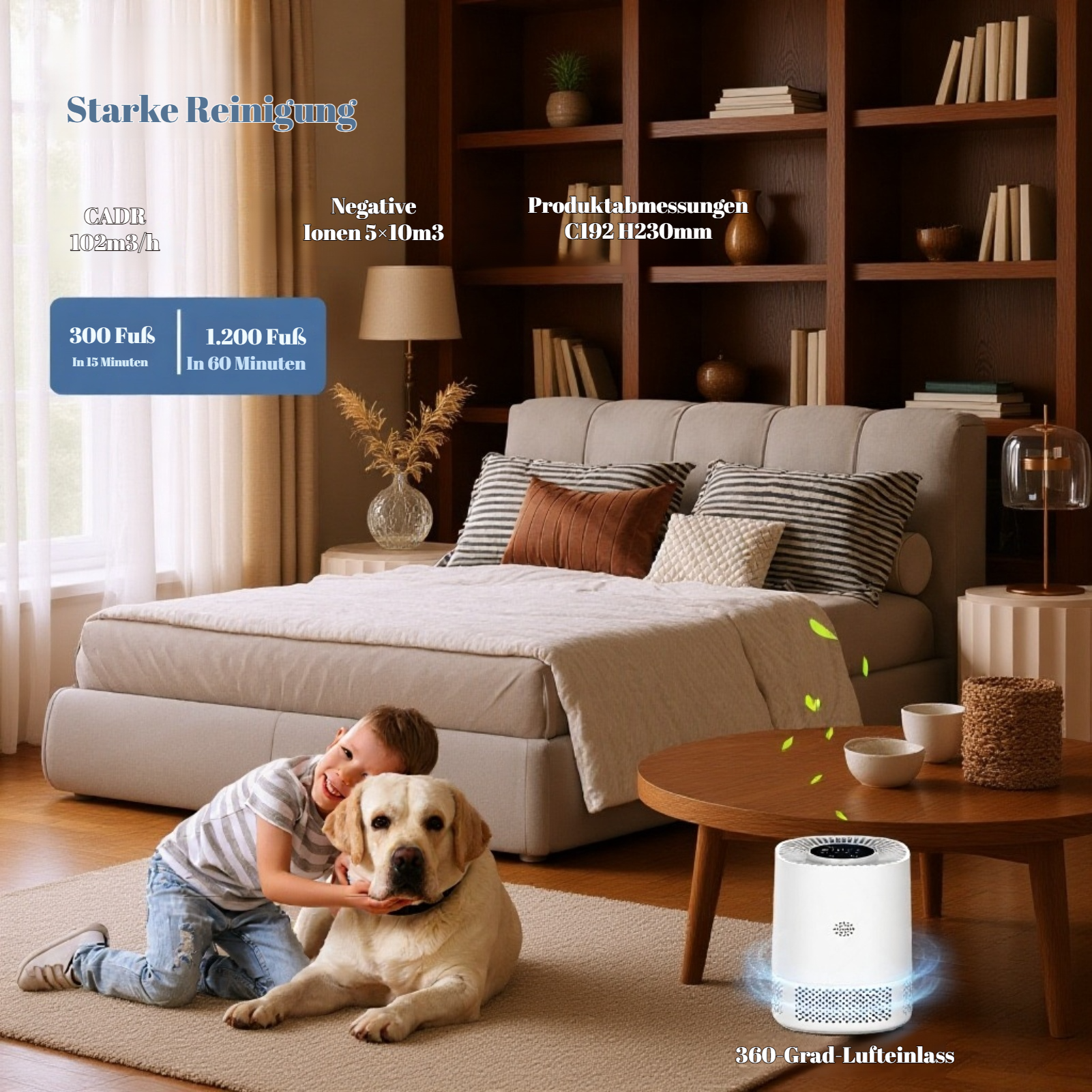 Wifi intelligenter Luftreiniger