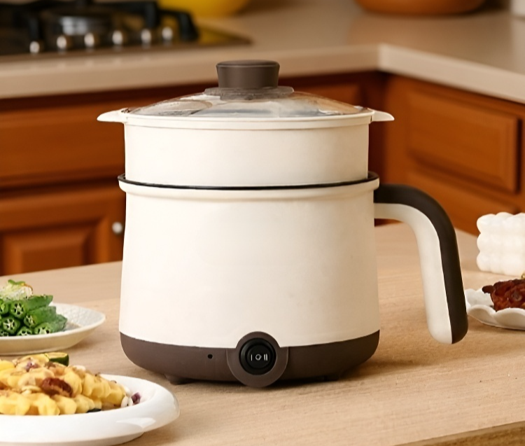 ノンスティック加工で焦げ付きにくい調理器