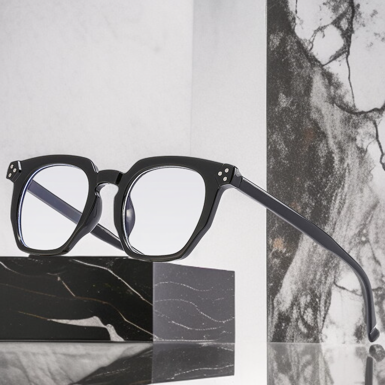 Gafas de aumento estilo vintage para mujer, con cristales antirreflejo y diseño de tachuelas