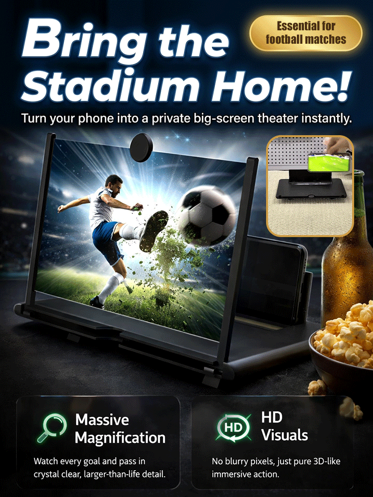 Top-Rated World Cup Essential Screen Amplifier – Optical-Grade HD Lens with Blue-Light Filter 