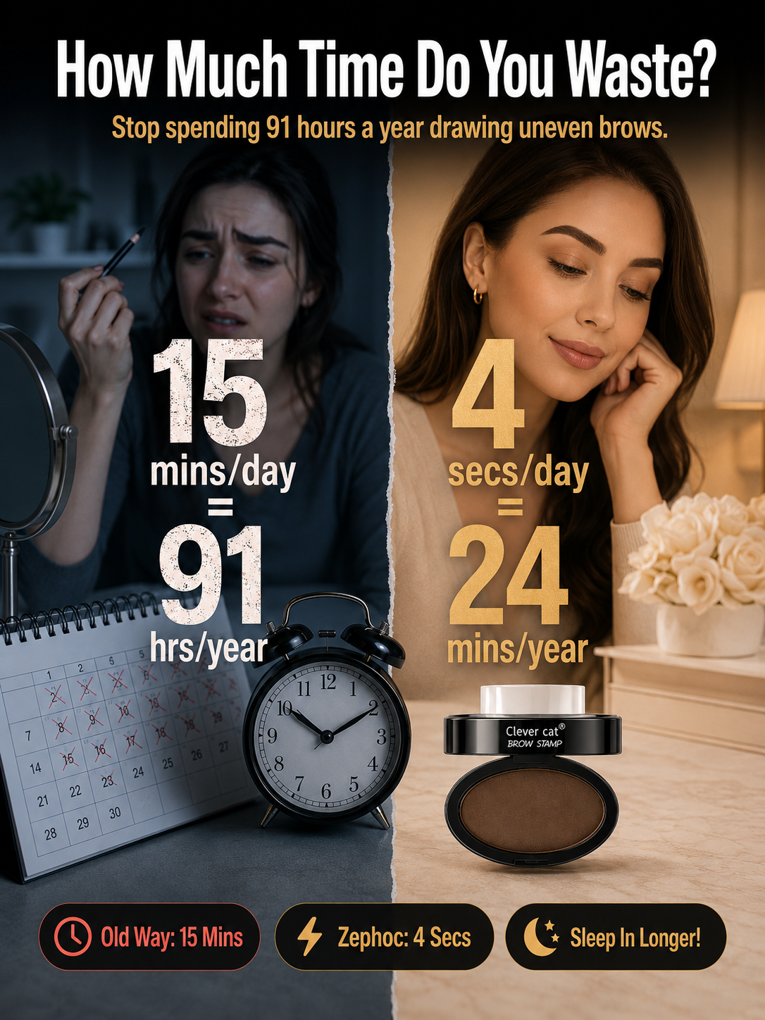 Waterproof Quick Brow Stamp Kit