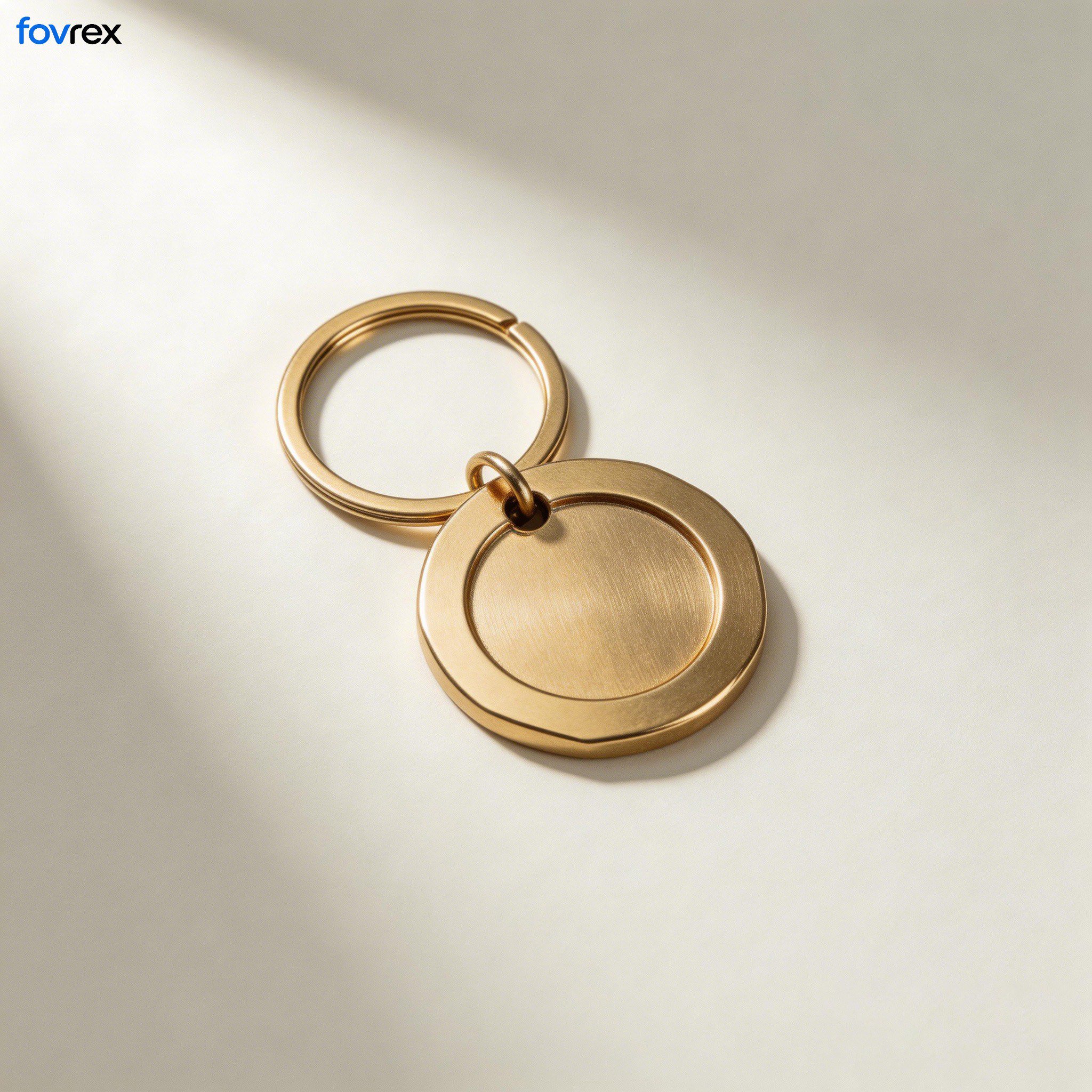 พวงกุญแจทองเหลืองสไตล์วินเทจ (แพ็ค 10 ชิ้น)