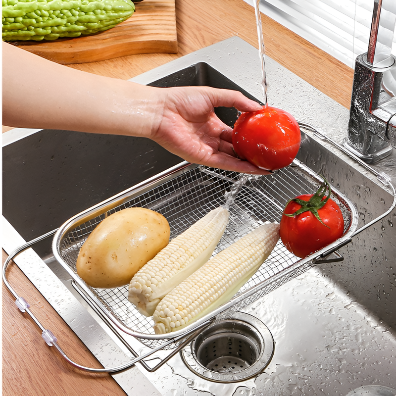 가정용 싱크대 신축 스테인리스 물빠짐 바구니