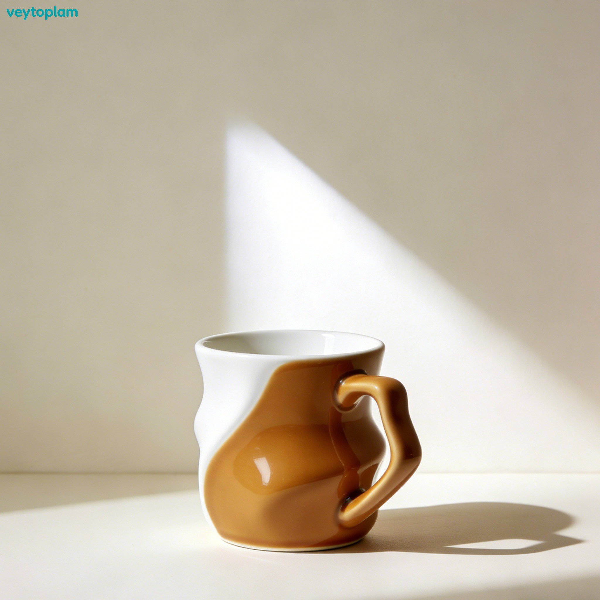 Retro-Keramikbecher